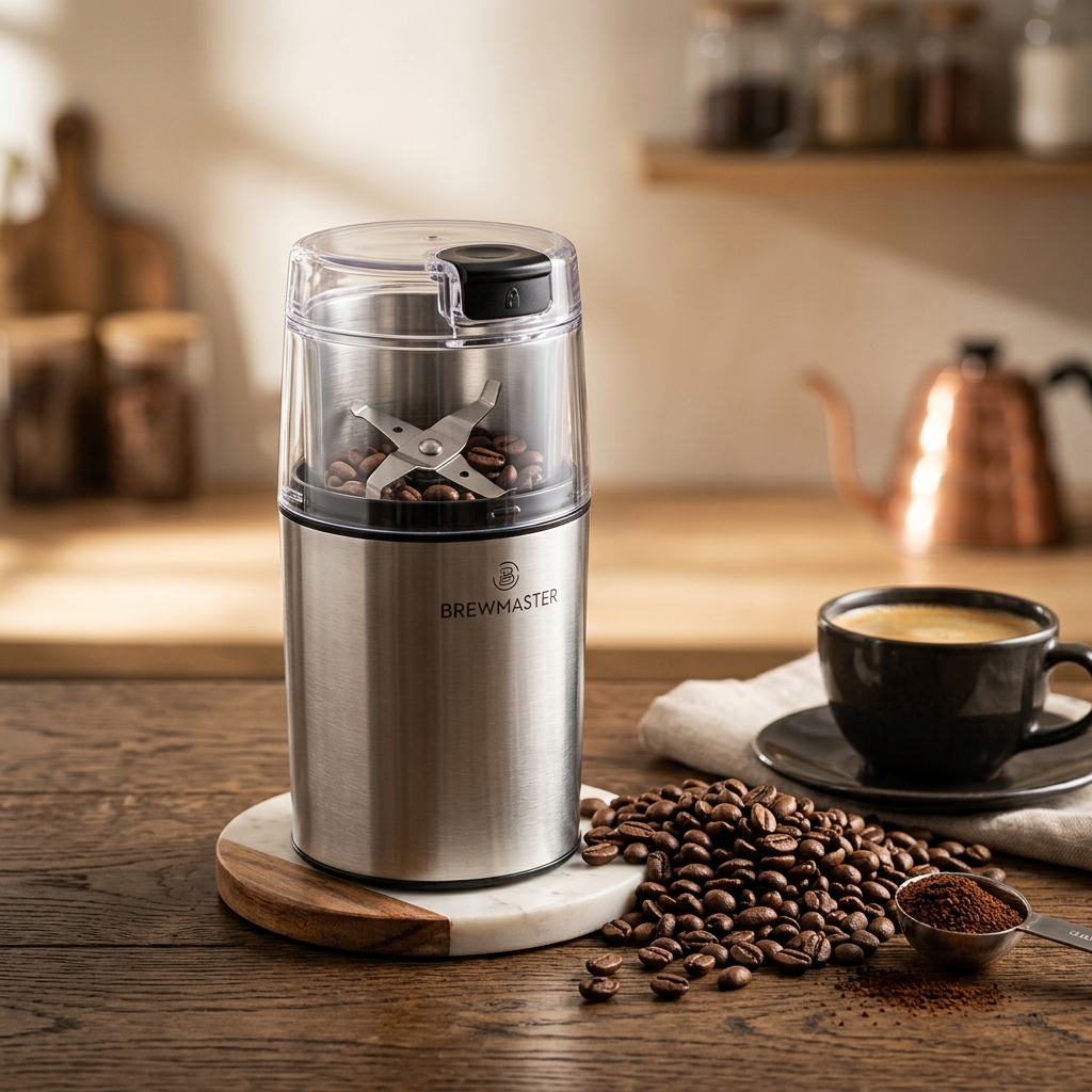 Moedor Elétrico Inox de Grãos, Café e Especiarias